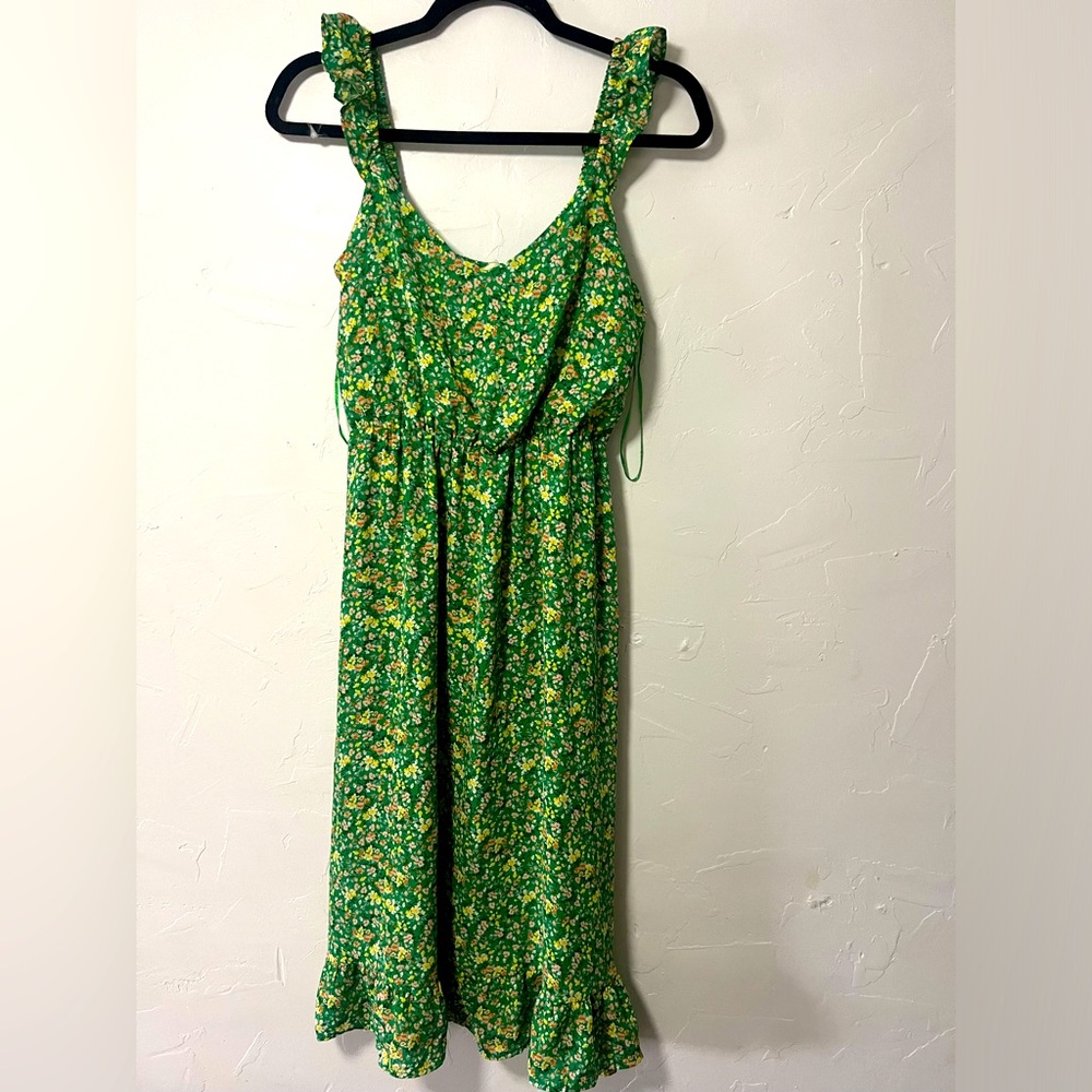Jessica Simpson Green Floral Sundress